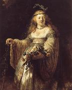 Rembrandt, Saskia van Uylenburgh in Arcadian Costume
